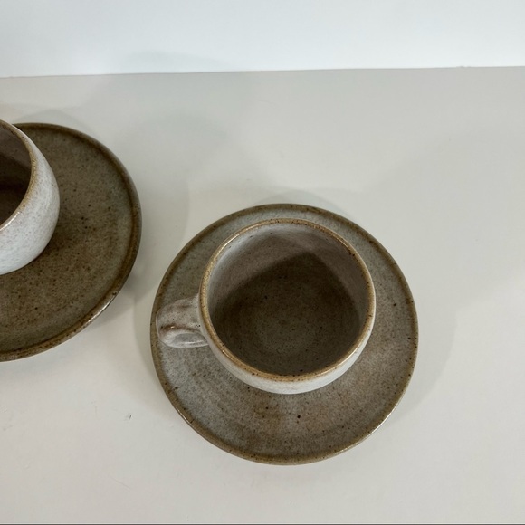 Vintage Ceramic Handmade Coffee Mug and Saucer - Picture 7 of 12